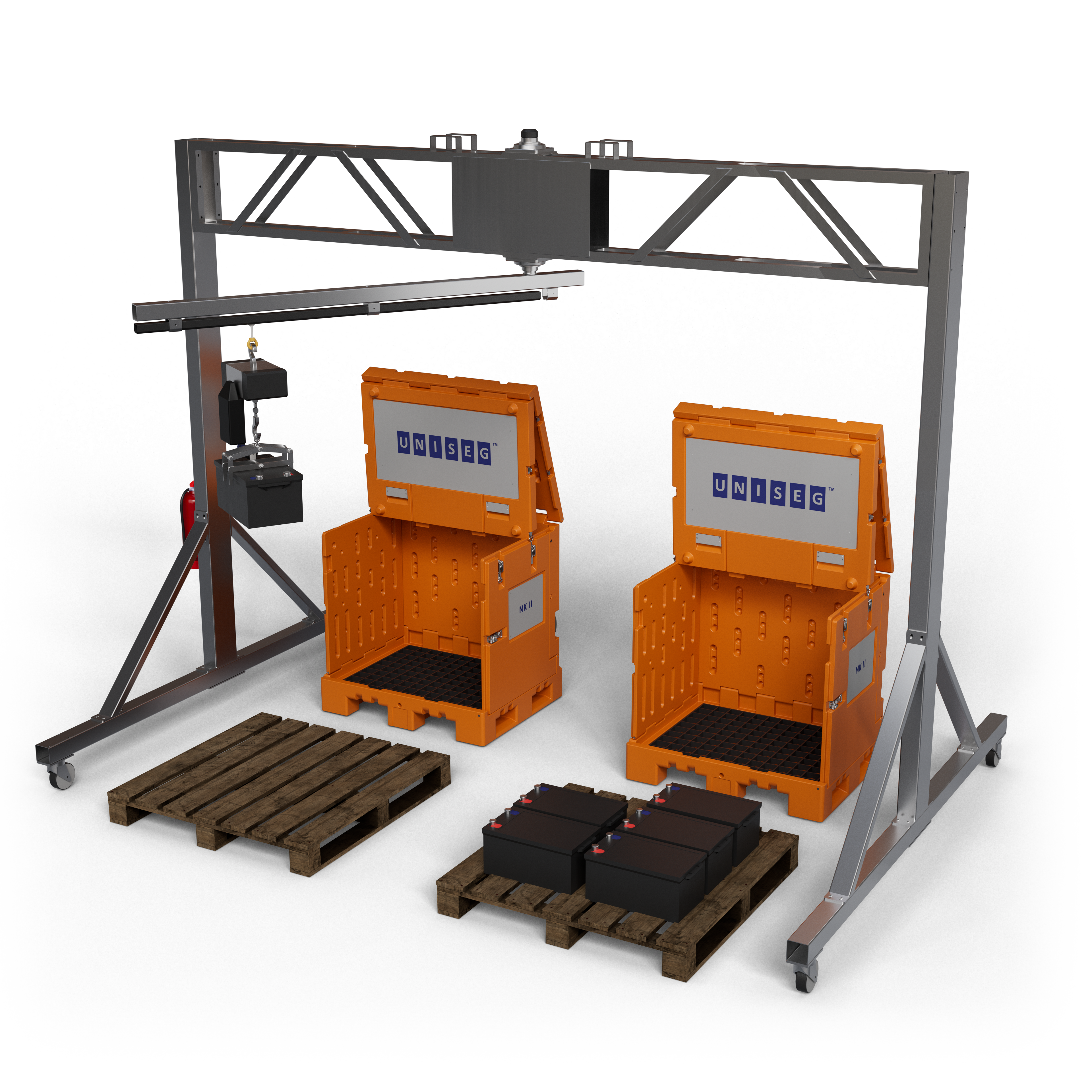 Battery Lifter system render